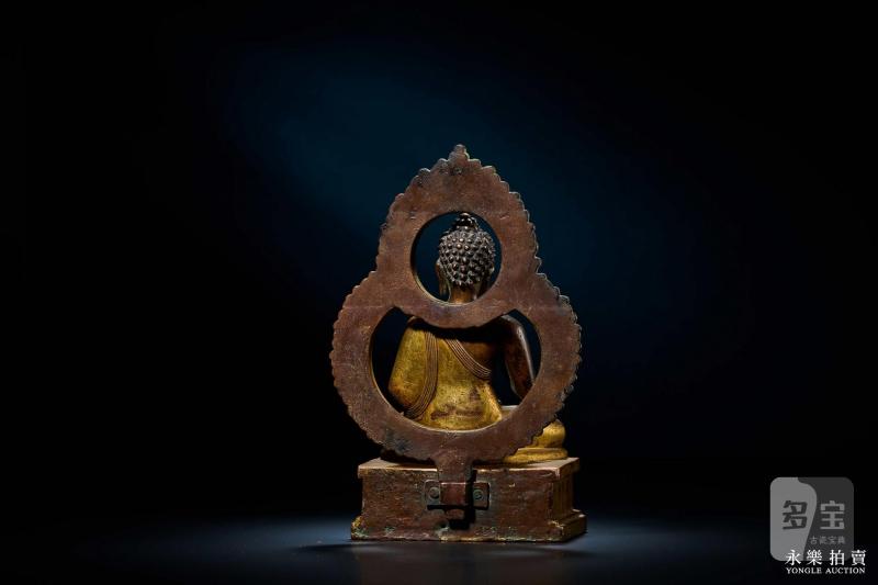16-17世纪 （西藏扎什伦布寺）铜鎏金不空成就佛 - 图5